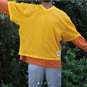 gold / yellow Rawlings football mesh jersey